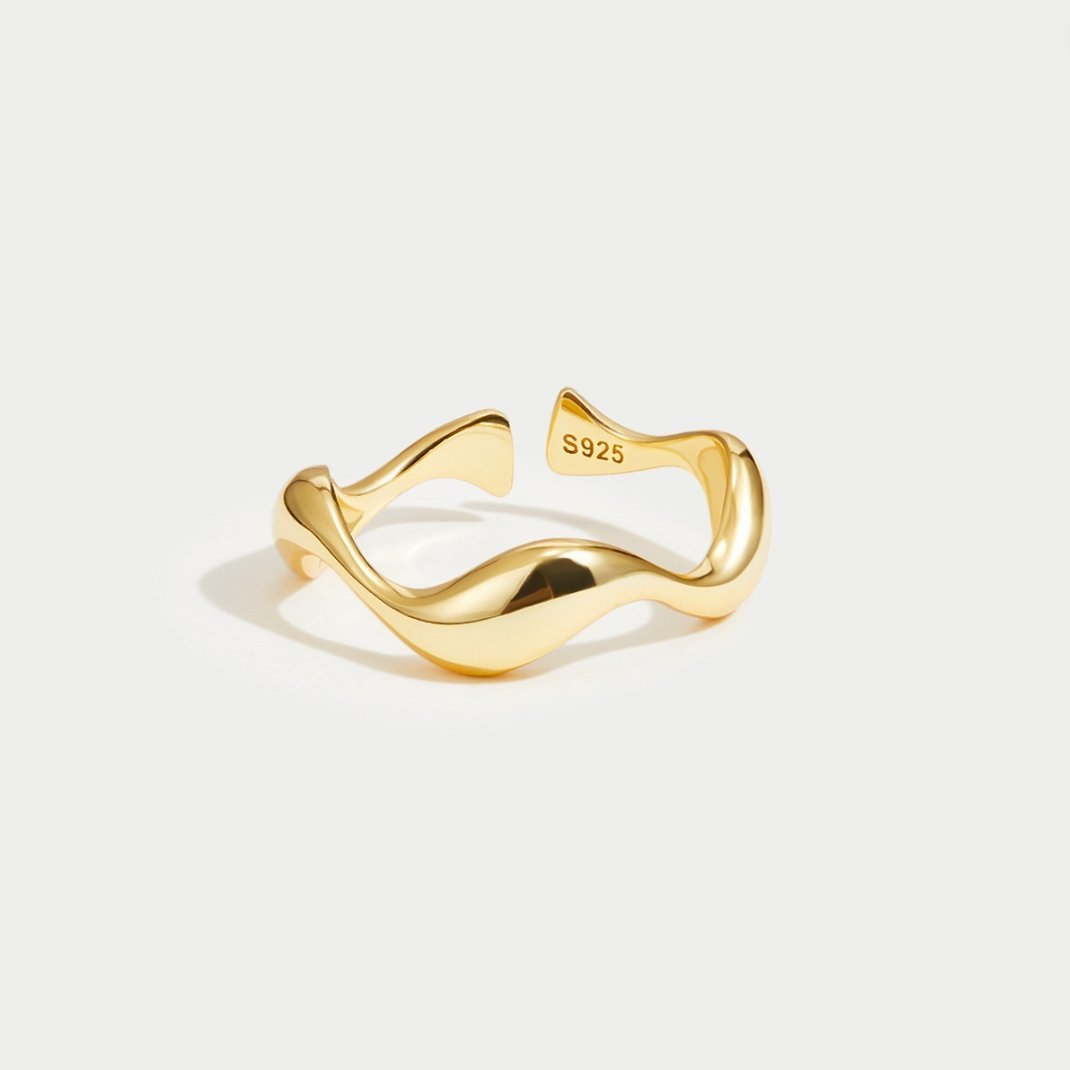 Gold-Wellen-Ring